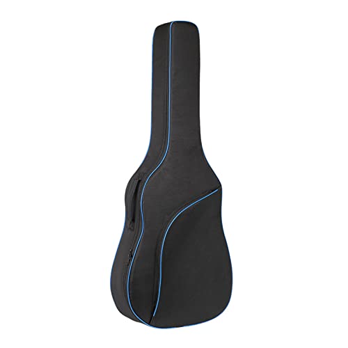 F Fityle Gitarren Tasche, Gitarrenhülle Wasserdicht, Gepolsterter Gitarrenrucksack Gepolsterte Gitarrentasche, Akustik Guitar Bag, Gitarren Cover für Klassische Gitarre, Blau 40 Zoll bis 41 Zoll von F Fityle