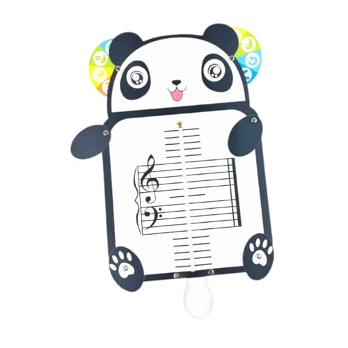 F Fityle Musik-Lesetafel, fünf Zeilen, Partitur, interaktives Lernen, Cartoon-Tier, ideale Lehrhilfe, Musik-Whiteboard für Anfänger, Panda-form von F Fityle