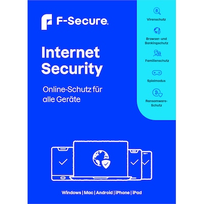 F-Secure Internet Security | 3 Geräte | 1 Jahr | Download & Produktschlüssel von F-Secure