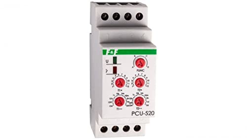 Zeitrelais 2P 8A 0,1sek-576h 24V AC/DC Multifunktion PCU-520-24V f&f 5908312595564 von F&F