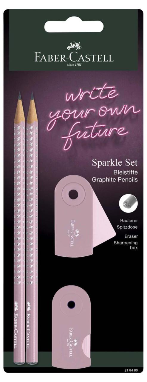 FABER-CASTELL Bleistift-Set Grip Sparkle von FABER-CASTELL