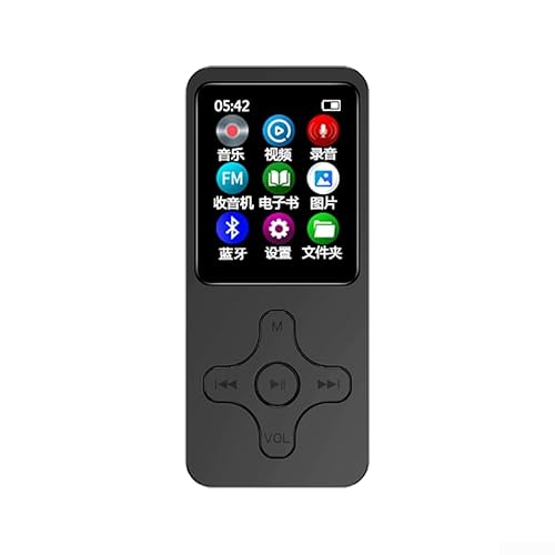 Mini MP3 Player Lautsprecher mit Blth-Kompatibilität, HiFi Musik, geeignet für verschiedene Anlässe (16GB Schwarz) von FACAIIO