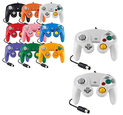 Controller Für Game Cube Weiß und Switch kabelgebunden Gamepad Joypad (Weiß) von FAIRY TAIL & GLITZER FEE