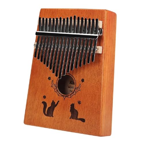 Kalimba Daumenklavier mit 17 Tasten, Mbira Musik-Fingerklavier, Stimmhammer aus Holz, Musikinstrumente, Geschenk für Kinder, Erwachsene, Anfänger, erhältlich in mehreren Farben (17 Tasten, kp04) von FAMA.store