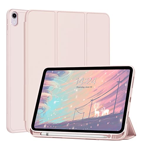 FANSONG Hülle für iPad 10 Generation 10,9 Zoll 2022 Case,iPad 10th Case TPU mit Auto Schlafen/Wachen Smart Cover Schutzhülle Flip Stand für iPad 10th 2022 A2696 A2757 A2777 (Rosa) von FAN SONG