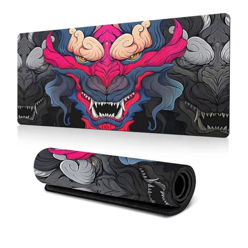 FANGJISS Gaming-Mauspad – 900 x 400 x 3 mm – XXL extra großes Landschafts-Mauspad – Tischmatte – verbesserte Präzision und Geschwindigkeit – Gummiunterseite für stabilen Halt, für MacBook, PC, Laptop, von FANGJISS