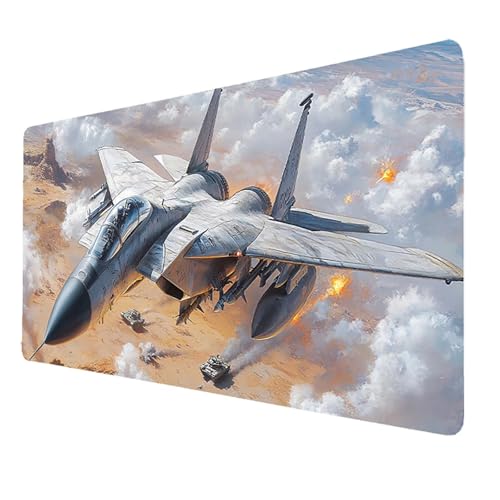 Mauspad 500 x 250 x 3mm, Weiß Mousepad Gaming WassXerdicht Anti-Rutsch mit Vernähte Kanten, Desk Mat Kämpfer Mouse Pad Pc Zubehör Gaming, Großes Mauspad Gaming Zubehör für Schreibtischdekoration 7066 von FANLIGZU