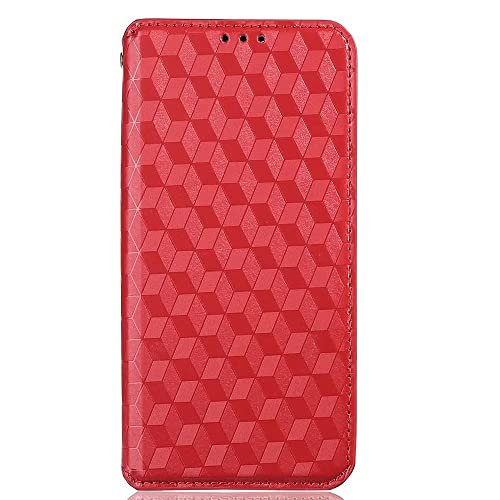 FANYUAN Handyhülle für BLU G54 Hülle, Mit Kartenfach und Standfunktion, Premium Leder Flip Cover Brieftasche Case, Schutzhülle für BLU G54.(Rot) von FANYUAN