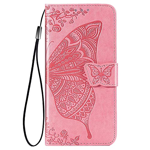 FANYUAN Handyhülle für Huawei Mate 70 Pro+ Hülle, Mit Kartenfach und Standfunktion, Premium Leder Flip Cover Brieftasche Case, Schutzhülle für Huawei Mate 70 Pro+.(Rosa) von FANYUAN