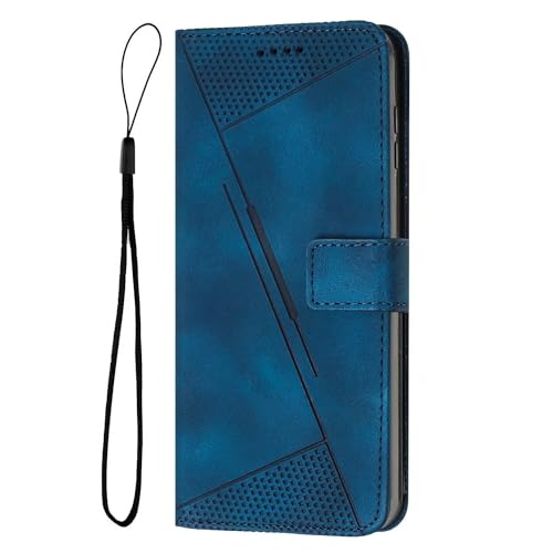 FANYUAN Handyhülle für Oppo A3 Pro 5G Hülle, Mit Kartenfach und Standfunktion, Premium Leder Flip Cover Brieftasche Case, Schutzhülle für Oppo A3 Pro 5G.(Blau) von FANYUAN