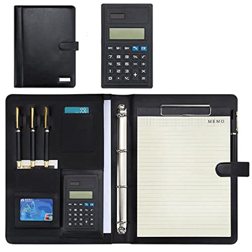 A4 Zwischenablage Ordner mit Speicher, Professional Binder Organizer Briefcase Personalized Document Folder for Business Organizer Interview(8digit calculator) von FBHDKJNFG