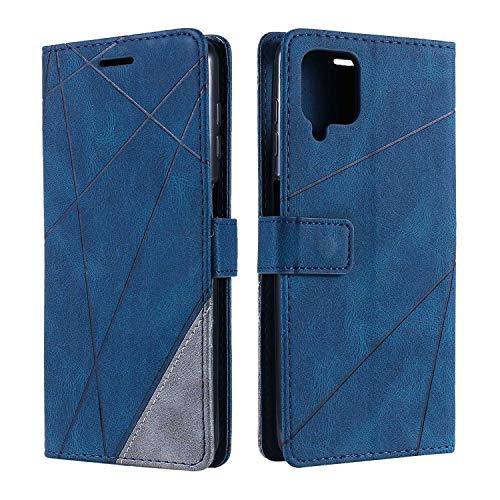 FCAXTIC Hülle Kompatibel mit Galaxy A12 / M12, Brieftasche PU Leder Stoßfeste Schutzhülle, Flip Handyhülle für Samsung Galaxy A12 / M12, Blau von FCAXTIC