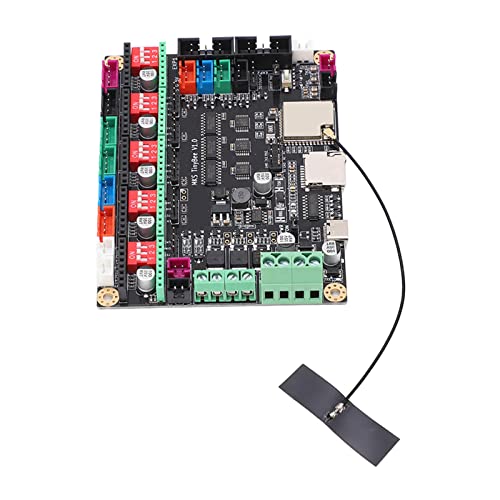 3D-Drucker-Motherboard, 8192K Flash-Speicher, 520K-Speicherplatine, 2-Wege-PMW-Lüfter-DIP-Schalter, 3D-Drucker-Bedienfeld DC12-24V zum Arbeiten von FECAMOS