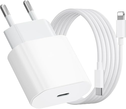 [MFi Certified] USB C Ladegerät, 2er Pack iPhone Ladegerät und 2M*2 iPhone Ladekabel Schnellladekabel USB C Netzteil Lightning Kabel Ladeadapter für iPhone 14/13/12/11 Pro/XS Max/XR/X/8/8 Plus/7 von FEEL2NICE