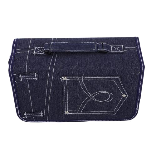 FELTECHELECTR Denim-DVD-Hülle Brieftasche 60/128 CD- Aufbewahrungstasche für Zuhause Büro Reisen Stoff-Aufbewahrungstasche mit Reißverschluss FELTECHELECTR Denim-DVD-Hülle Brieftasche 60/128 CD- Aufbewahrungstasche für Zuhause Büro Reisen Stoff-Aufbewahrungstasche mit Reißverschluss von FELTECHELECTR
