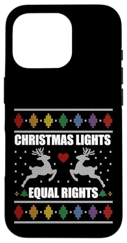 Hülle für iPhone 16 Pro WEIHNACHTSLICHTER & GLEICHRICHTE Feministisches hässliches Weihnachts-Meme von FEMINIST CHRISTMAS Sleigh the Patriarchy Memes