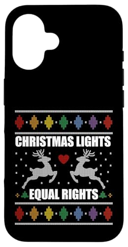 Hülle für iPhone 16 WEIHNACHTSLICHTER & GLEICHRICHTE Feministisches hässliches Weihnachts-Meme von FEMINIST CHRISTMAS Sleigh the Patriarchy Memes