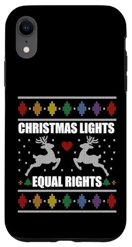 Hülle für iPhone XR WEIHNACHTSLICHTER & GLEICHRICHTE Feministisches hässliches Weihnachts-Meme von FEMINIST CHRISTMAS Sleigh the Patriarchy Memes