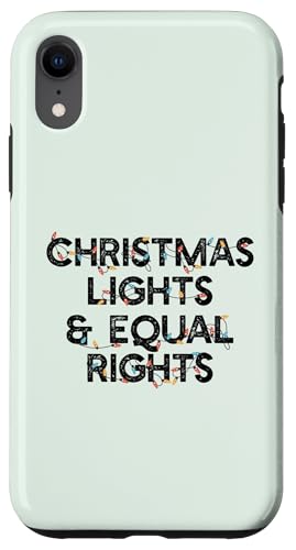 Hülle für iPhone XR Weihnachtsleuchten und Äqualrechts, lustig, weiblich, Meme von FEMINIST CHRISTMAS Sleigh the Patriarchy Memes