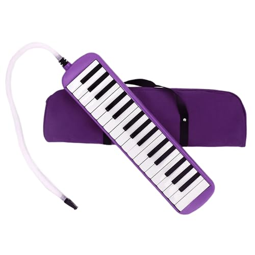 Melodica Blasinstrument mit 32 Tasten, langer Röhre und Tragetasche, Air Piano Keyboard für Musikunterricht, Outdoor-Auftritte von FGDTREE