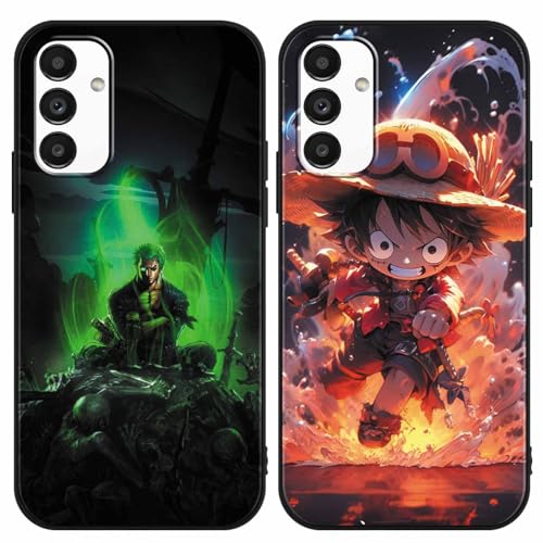 Coole Schutzhülle für Samsung Galaxy S24 FE 6,7 Zoll (17 cm), japanische Anime-Cartoon-Charaktere, Druck für Männer, Frauen, Teenager, Comic-Manga-Muster, weiches Silikon, Funda-Hüllen für Samsung S24 von FGIAZDU