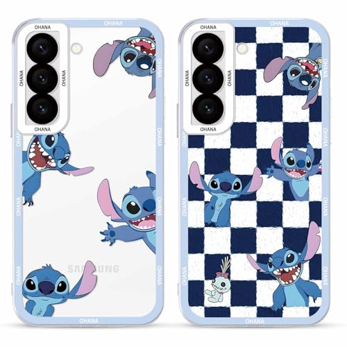 FGIAZDU Niedliche Handyhülle für Samsung Galaxy A16 5G, 17 cm (6,7 Zoll), mädchenhaftes Kawaii-Cartoon-Gitter-Design, Anime-Charakter-Hüllen für Damen, Mädchen, Jungen, weiches TPU, stoßfest, Funda von FGIAZDU