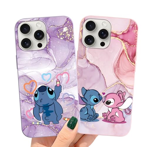 Niedliche Schutzhülle für iPhone 7 Plus/8 Plus, Kawaii-Cartoon-Anime-Charaktere, Mädchen, Mädchen, Teenager, weich, stoßfest, schützende Funda für iPhone 7 Plus, 5,5 Zoll, 2 Stück von FGIAZDU