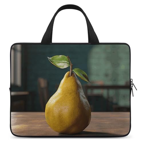 Laptop-Umhängetasche, Laptoptasche, Computertasche, Ananas auf dem Tisch, Messenger-Tasche für Unisex, Ananas auf dem Tisch, 33 cm (13 Zoll) von FHPCE