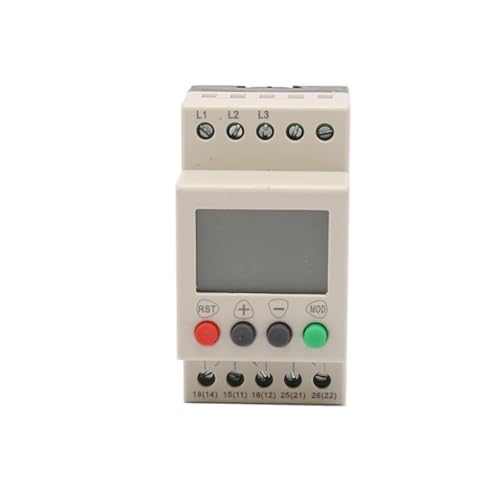 JVR1000-A LCD Dreiphasig Einstellbarer Phasenfolge-Spannungsregler Spannungsüberwachungsrelais 1St JVR1000-A LCD Dreiphasig Einstellbarer Phasenfolge-Spannungsregler Spannungsüberwachungsrelais 1St von FHVAEYCJ