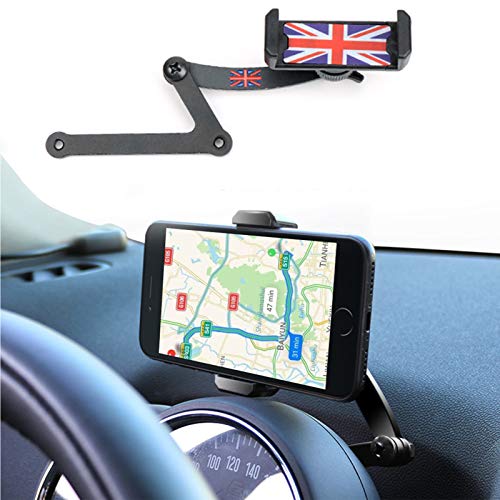 Mini Cooper Handyhalterung, Faltbar Unsichtbar 360°Drehung Autotelefon GPS Halterung für Mini Cooper F54 F55 F56 F60 (Mini F) von FIEMACH