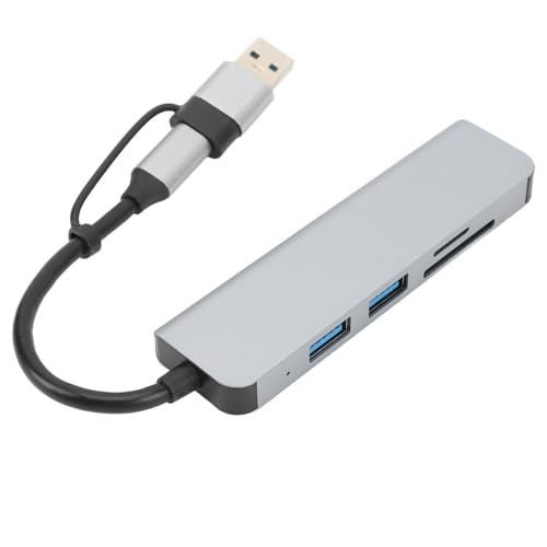 5-in-1-USB-Typ-C-Hub, Super-Speed-5-Gbit/s-USB3.0-Datenanschlüsse, Speicherkartenleser für Telefon-Tablet-Computer, Einfaches Plug-and-Play, Stabile Stromübertragung von FILFEEL