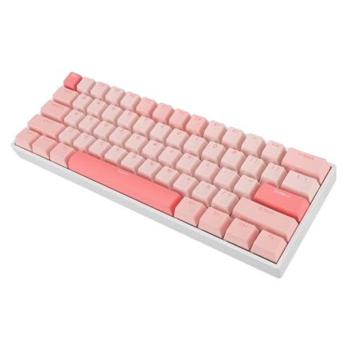 FILFEEL Mechanische RGB-Tastatur, Mechanische RGB-Tastatur, Mechanische RGB-Tastatur, 61 Tasten, Blauer Schalter, USB C, Kabelgebundenes Gaming für HarmonyOS, 10, Vista von FILFEEL