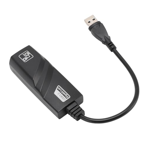 USB-zu-Ethernet-Adapter, Gigabit-Ethernet-Netzwerkkonverter mit Schnelleren Übertragungsgeschwindigkeiten, Kompakt und Leicht, Robustes ABS-Gehäuse, Plug-and-Play für XP, Vista, von FILFEEL