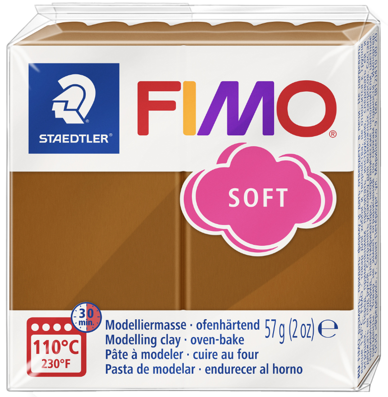 FIMO SOFT Modelliermasse, ofenhärtend, caramel, 57 g von FIMO