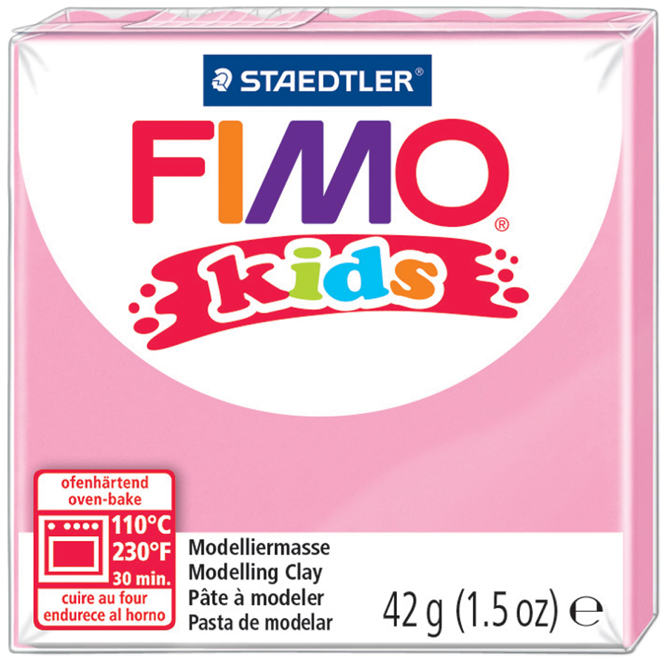 FIMO kids Modelliermasse, ofenhärtend, pink, 42 g von FIMO