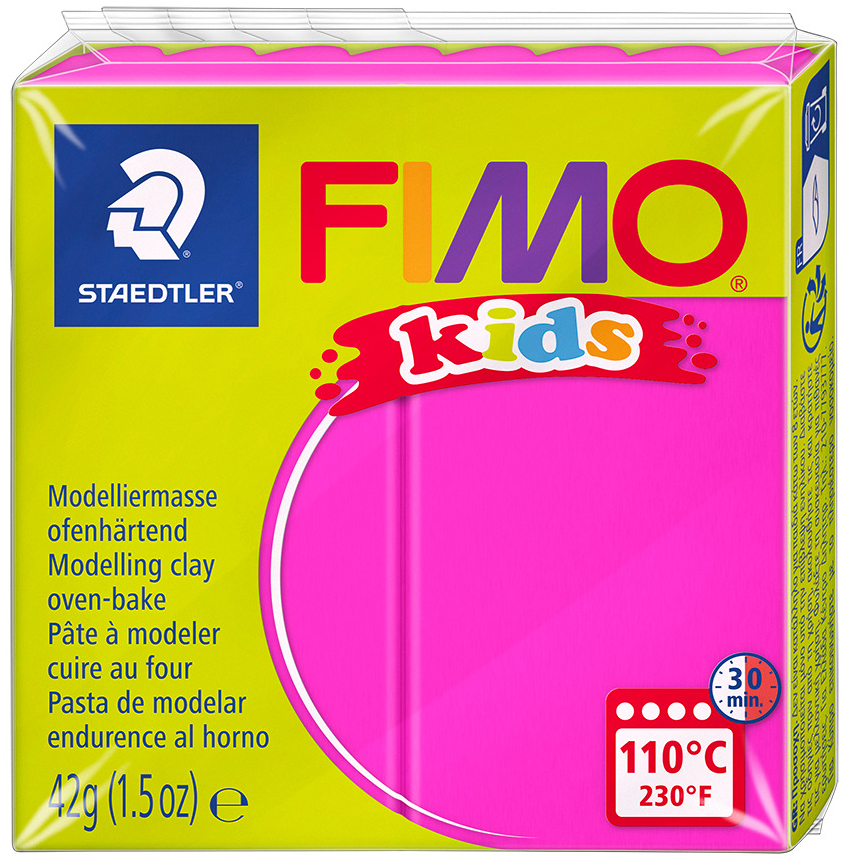 FIMO kids Modelliermasse, ofenhärtend, pink, 42 g von FIMO