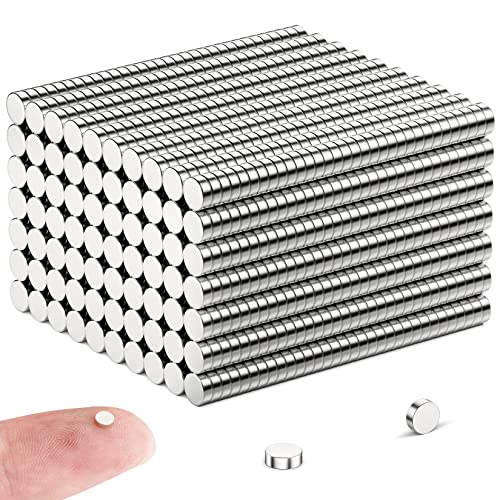 FINDMAG 50 Stück 3 mm x 1 mm Mini Magnete Stark, Kühlschrankmagnete, Pinnwand Magnete Klein, Kleine Magnete Kühlschrank, Magnete für Magnettafel, Whiteboard Magnete für Handwerk, Zuhause, Büro, Fotos von FINDMAG