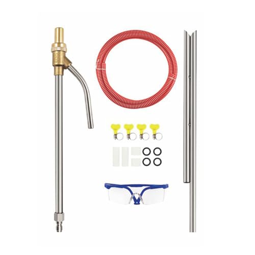 FIOERDTUIE Langlebige Leistung, Schnellkupplung für Hochdruckreiniger, Sandstrahl Sets, Nassstrahl Sandstrahler Aufsatzgläser, Rot 1/4 Zoll von FIOERDTUIE