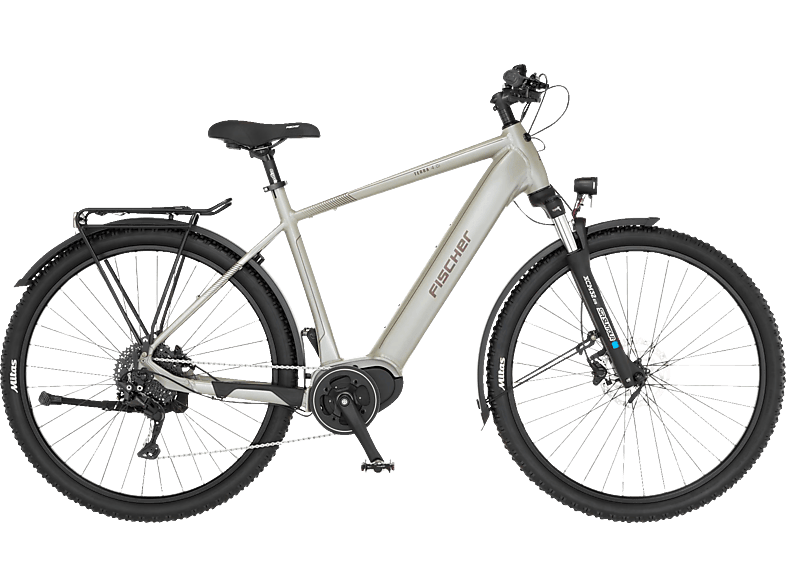 FISCHER Terra 4.0I All Terrain Bike (ATB) (Laufradgröße: 29 Zoll, Rahmenhöhe: 55 cm, Herren-Rad, 630 Wh, Greige) von FISCHER