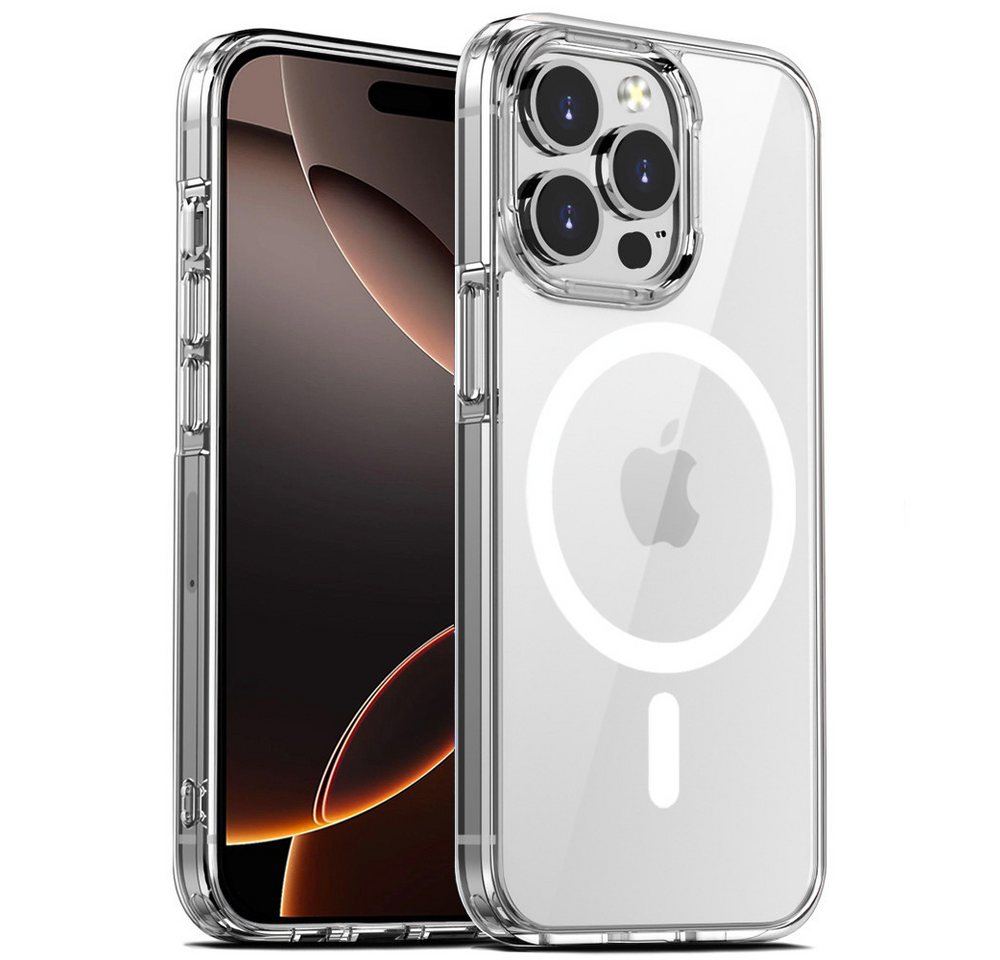 FITSU Handyhülle Case für iPhone 16 Pro Max Hülle Transparent MagSafe kompatibel 6,86 Zoll, Ultraklare Schutzhülle für Apple iPhone 16 Pro Max Case Hybrid Hülle von FITSU