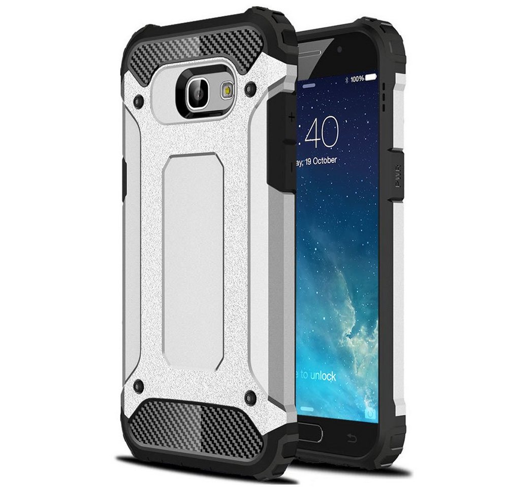 FITSU Handyhülle Outdoor Hülle für Samsung Galaxy S7 Silber 5,1 Zoll, Robuste Handyhülle Outdoor Case stabile Schutzhülle mit Eckenschutz von FITSU