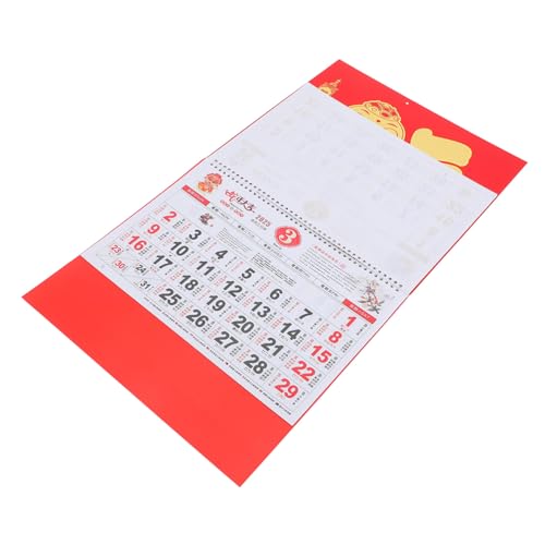 FIXOSHEE 2025 Chinesischer traditioneller Wandkalender Bürokalender tischkalender chinesischer traditioneller Kalender Schlangenjahreskalender kalender dekor Neujahrskalender Papier von FIXOSHEE