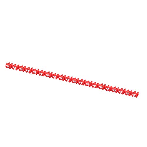 Lon0167 20 Buchstaben mit 4 Netzwerkkabel-Etiketten, zuverlässige Wirksamkeit, Marker, Rot, für Kabel mit 1,0–3,0 mm Durchmesser (ID: 841 af 58 e94) von FIYA