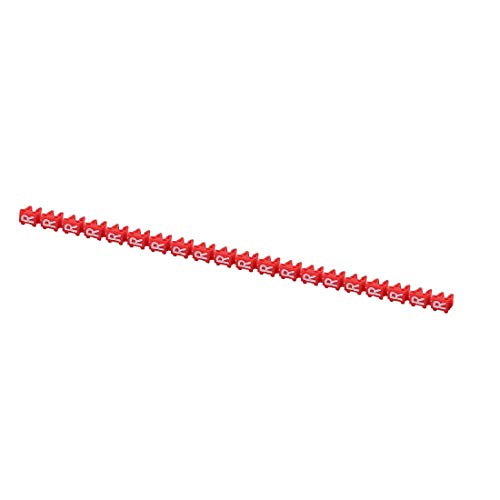 Lon0167 Buchstaben, Netzwerkkabel, zuverlässige Wirksamkeits-Etiketten, Marker, rot, für Kabel mit 3,0–4,0 mm Durchmesser (ID: b81 57 ee 9a4) von FIYA