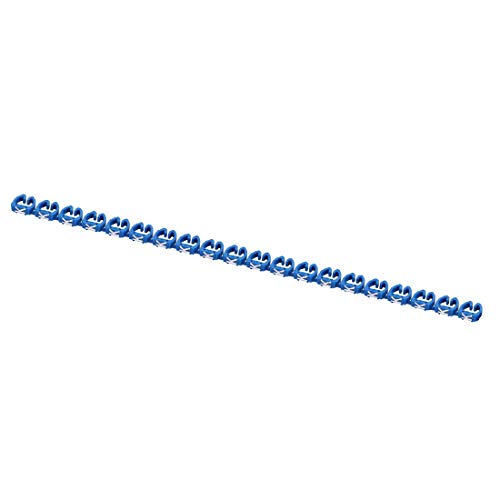 Lon0167 Kabeletiketten mit den Buchstaben K, zuverlässige Wirksamkeit, für Kabel mit 6,0–10,0 mm Durchmesser, Blau, 20 Stück (ID: e66 ff b3 5f8) von FIYA