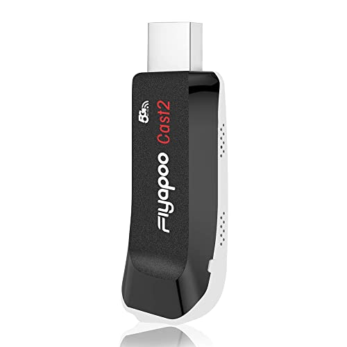 FIYAPOO Wireless HDMI Dongle Streaming,WIFI Display Dongle 4K&5G für iPhone/iPad/Android/iOS/Windows/Mac Laptop, PC HD Fire Netflix Stick für TV/Monitor/Projektor (unterstützt Miracast, DLNA, Airplay) von FIYAPOO