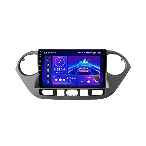 FJDOLL 9-Zoll- Doppel-DIN-Autoradio, kabellos CarPlay und Android Auto, für Hyundai I10 2013-2018 Android-In-Dash-Navigation, WiFi/USB-Tethering-Internet (Color : K3 1+16G) von FJDOLL