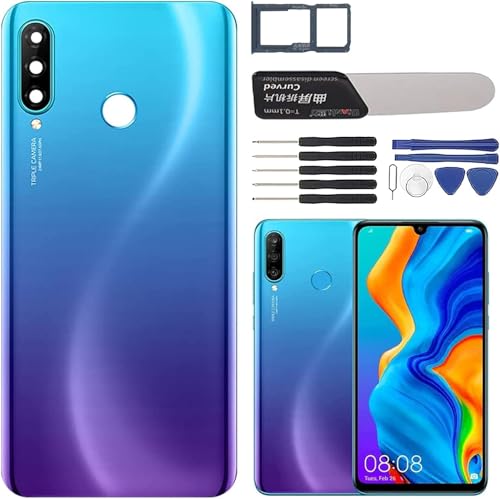 FKBAightccy Akkudeckel passend für Huawei P30 Lite Nova 4E MAR-LX1A 6G 48MP Backcover Ersatz mit Installationswerkzeug von FKBAightccy