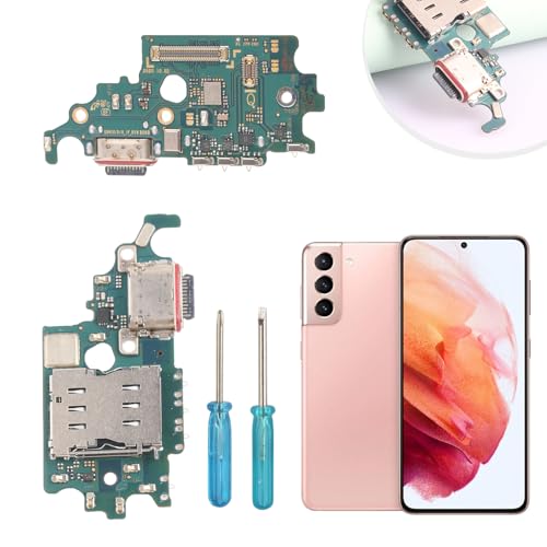 FKBAightccy USB Ladeanschluss Ersatz für Samsung Galaxy S21 G991U 5G USB Dock Connector Flex Kabel für Samsung Galaxy S21 G991U Ladegerät Board Flex Kabel Montage mit Werkzeugen von FKBAightccy