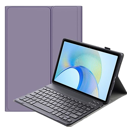 FKQLH Tastatur Hülle für Honor Magic Pad 2 Tablet 12,3 Zoll mit Tastatur Magnetische Kabelloser Bluetooth Abnehmbare Englisch QWERTY Schutzhülle, Lila von FKQLH